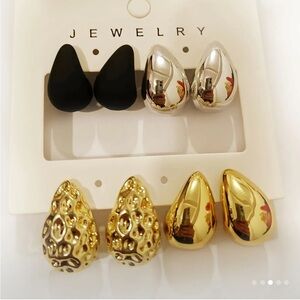 Chunky Earring Set (4 pairs)